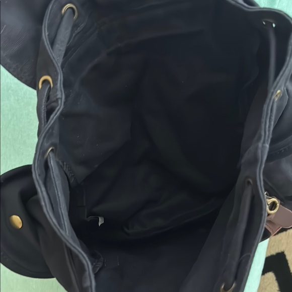 Stylish Black and Brown Backpack with Graphic Design - Picture 5 of 6